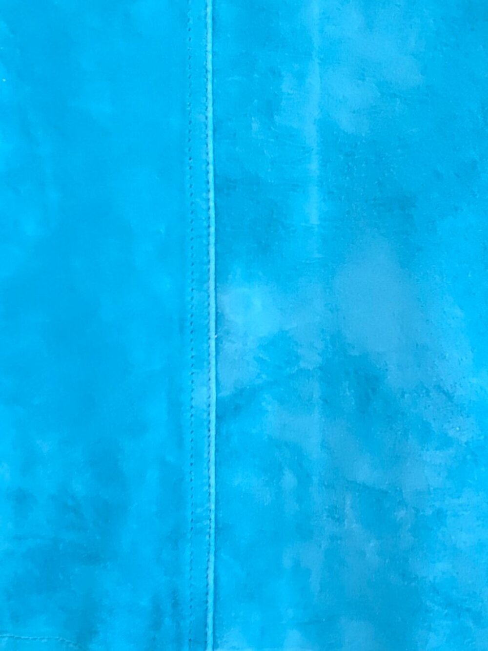 Vintage 90s/ Y2K NWT Atelier by B thomas washable suede leather jacket aqua blue - Picture 11 of 13